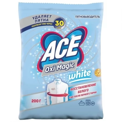 Пятновыводитель Ace Oxi Magic White, 200 г купить в Москве недорого